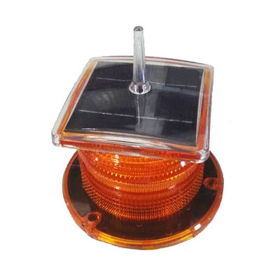 China 2-3NM Amber Solar Marine Aquaculture Beacon Light With Bird Spike Solar Navigation Warning Lamp for Ship Boat supplier