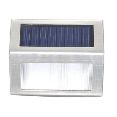 China Aluminum Solar Step Stair Lights Solar Fence Lights Outdoor Waterproof Decorative Wall Lamps supplier