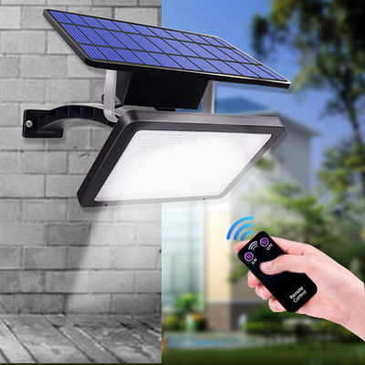 China 18W Solar LED Wall Light with LiFePO4 Battery Separate Solar Panel 3m Wire Adjustable Angle 48LED Solar Garden Light supplier