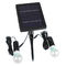 4000mAH Li-ion Battery 2pcs 3W 20LED Bulbs Solar Home Kits Indoor Lighting DC Solar Garage Barn System 3W Solar Panel supplier