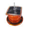 2-3NM Amber Solar Marine Aquaculture Beacon Light With Bird Spike Solar Navigation Warning Lamp for Ship Boat supplier