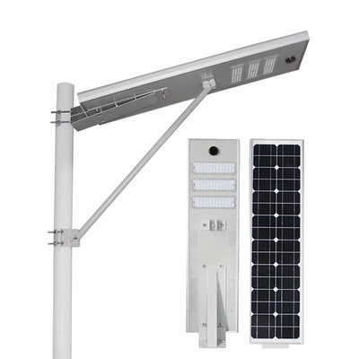China 100W Integrated Solar Street Lights All in One Solar LED Street Light Radar Sensor Solar Lights with / without Pole supplier