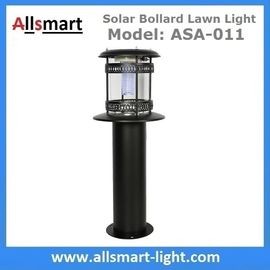 China 60cm 24Inch Height Black Sensor Westinghouse Solar Bollard Lawn Light Stainless Steel Landscaping Yard Driveway Lamp supplier