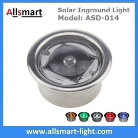 China Round LED Accent light Solar Powered Marker Lights Swimming Pool Edge Lights Solar Dock Deck Lights supplier