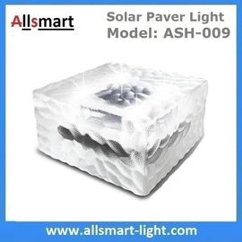 China 4x4 inch Square Solar Paver Lights Waterproof Solar Brick Lights IP68 Solar Underground Inground Lights Maintenance Free supplier