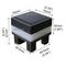 2.5x2.5 Solar Fence Post Cap Light Square Solar Powered Pillar Light For Wrought Iron Fencing Front Yard Backyards Gate supplier